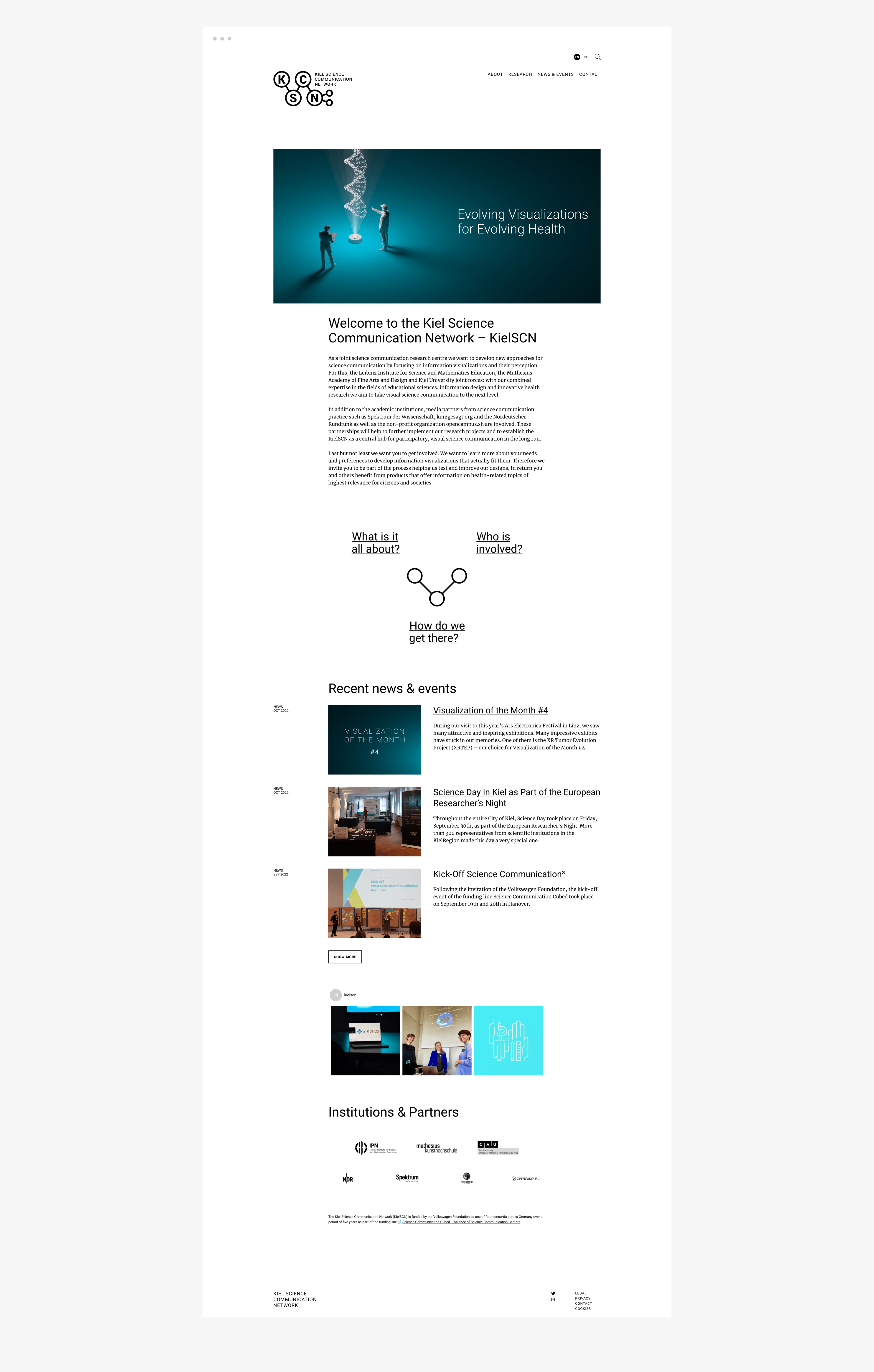 Überblick über die Startseite