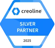 Siegel für Creoline Hosting Silver Partner