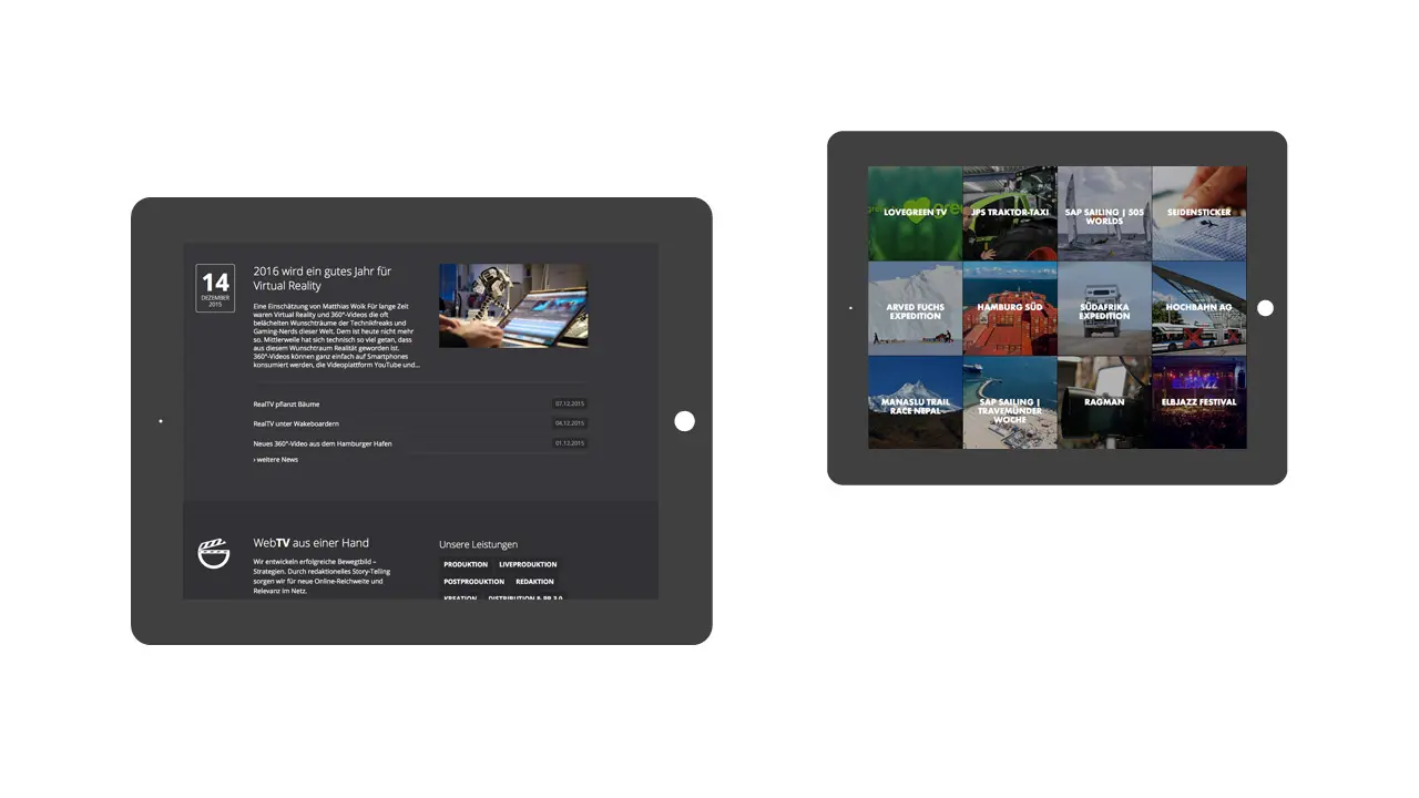 verschiedene Tablet Ansichten
