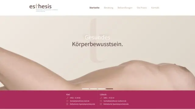 Einblicke in die esthesis Website