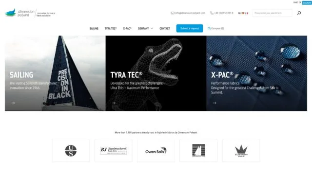 Vorschau der Dimension Polyant Unternehmenswebsite
