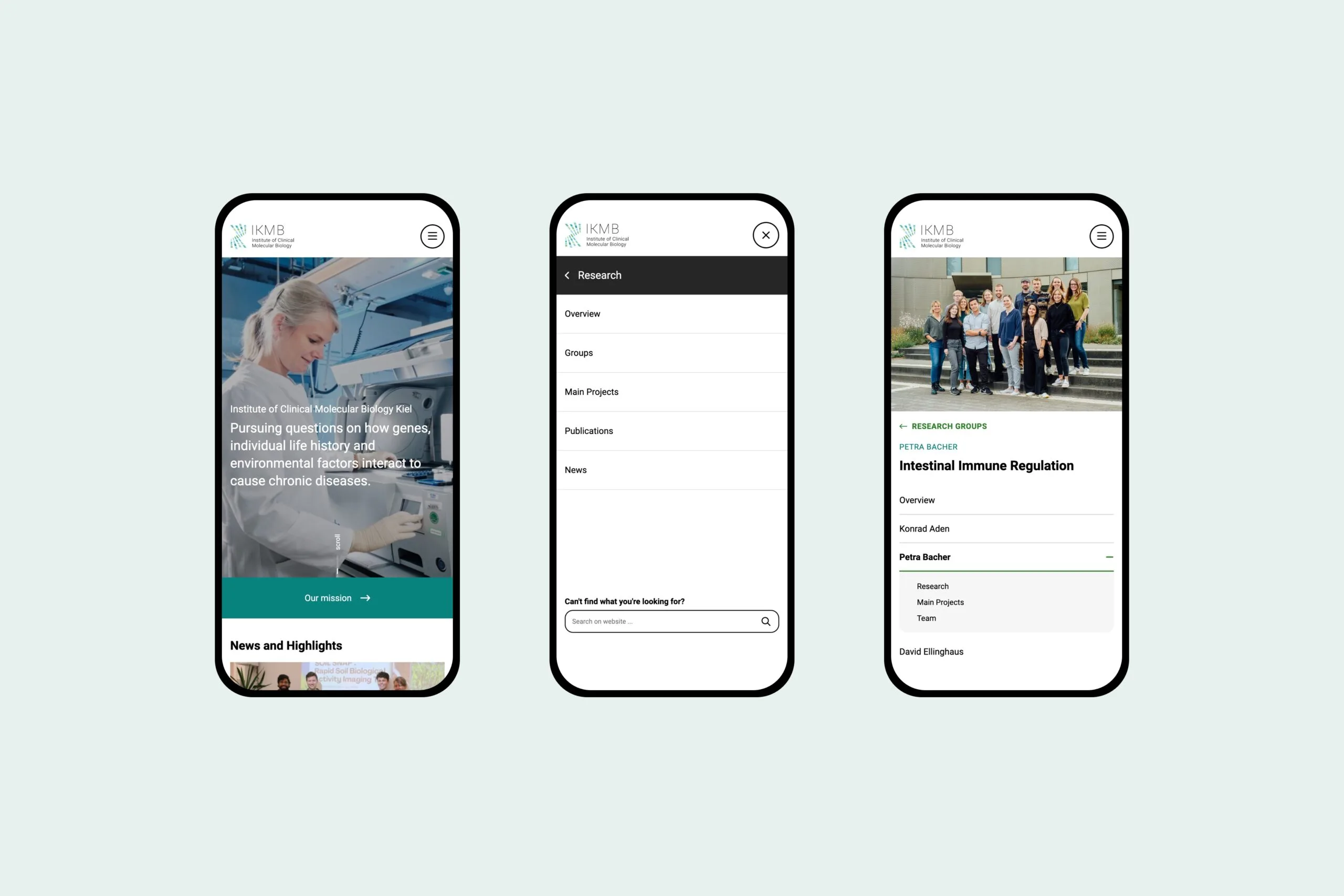 Mobile Ansichten