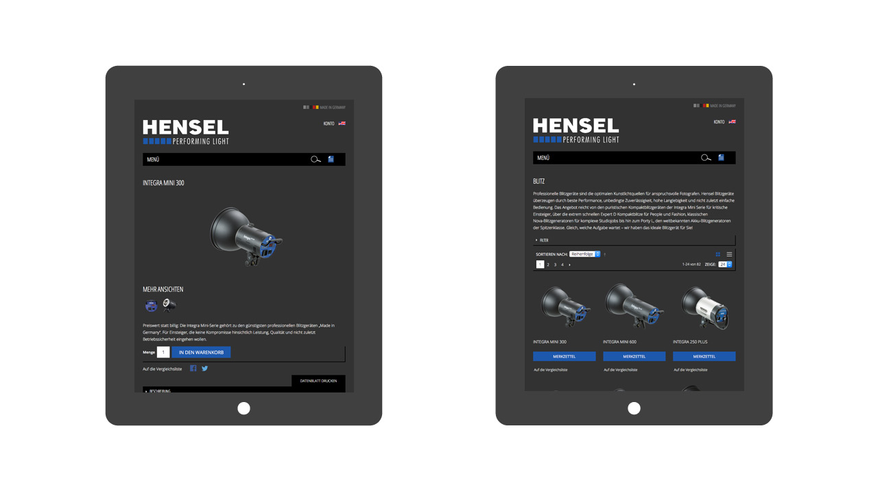 Hensel-Visit - Onlineshop