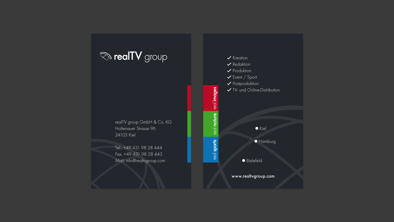 realTV group – Visitenkarten